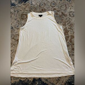 J Jill Tank Top Womens White Wearever Collection Stretch Scoop Neck Medium